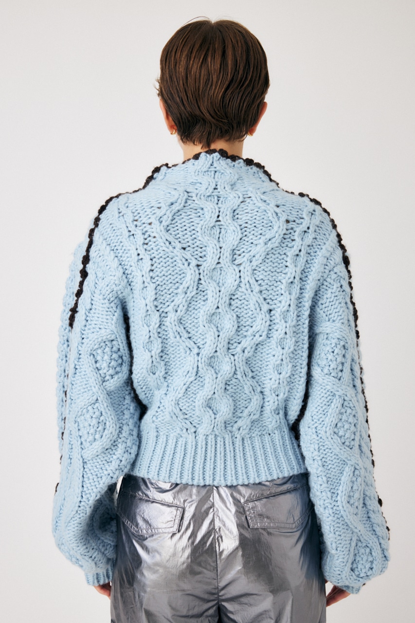 STITCH CABLE KNIT トップス-