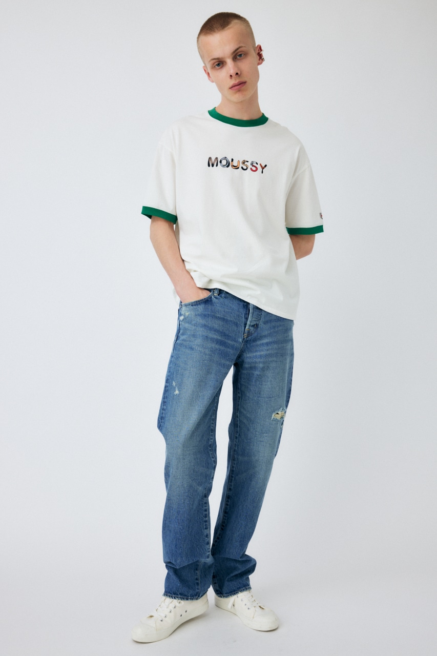 MOUSSY | PU MOUSSY TRIM Tシャツ (Tシャツ・カットソー(半袖) ) |SHEL