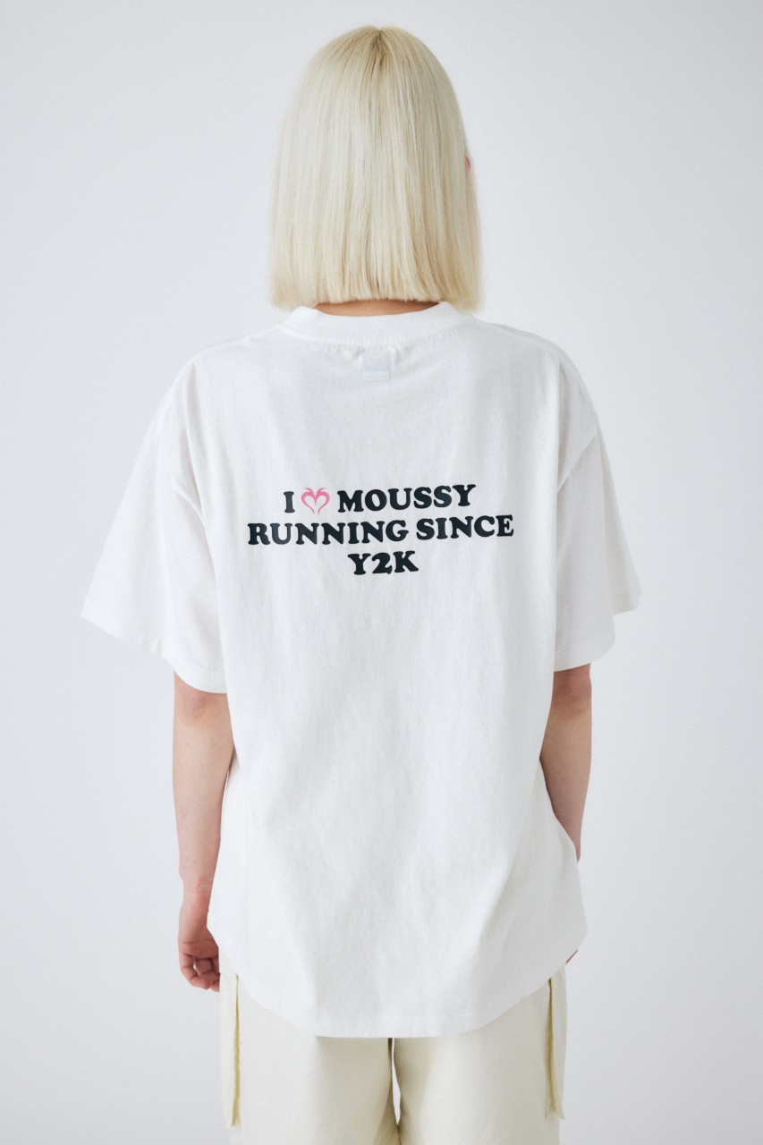 moussy ブラックアイパッチ　コラボTシャツ　ステッカー付き