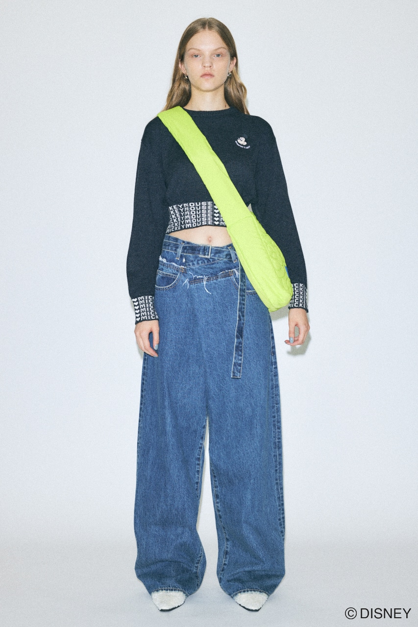 MD JACQUARD セーター BLK FREE