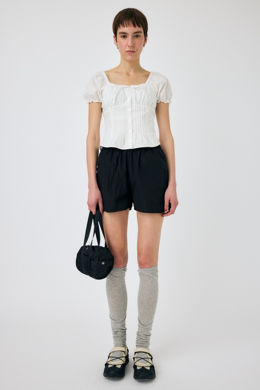 PIN TUCK FIT ブラウス O/WHT 1