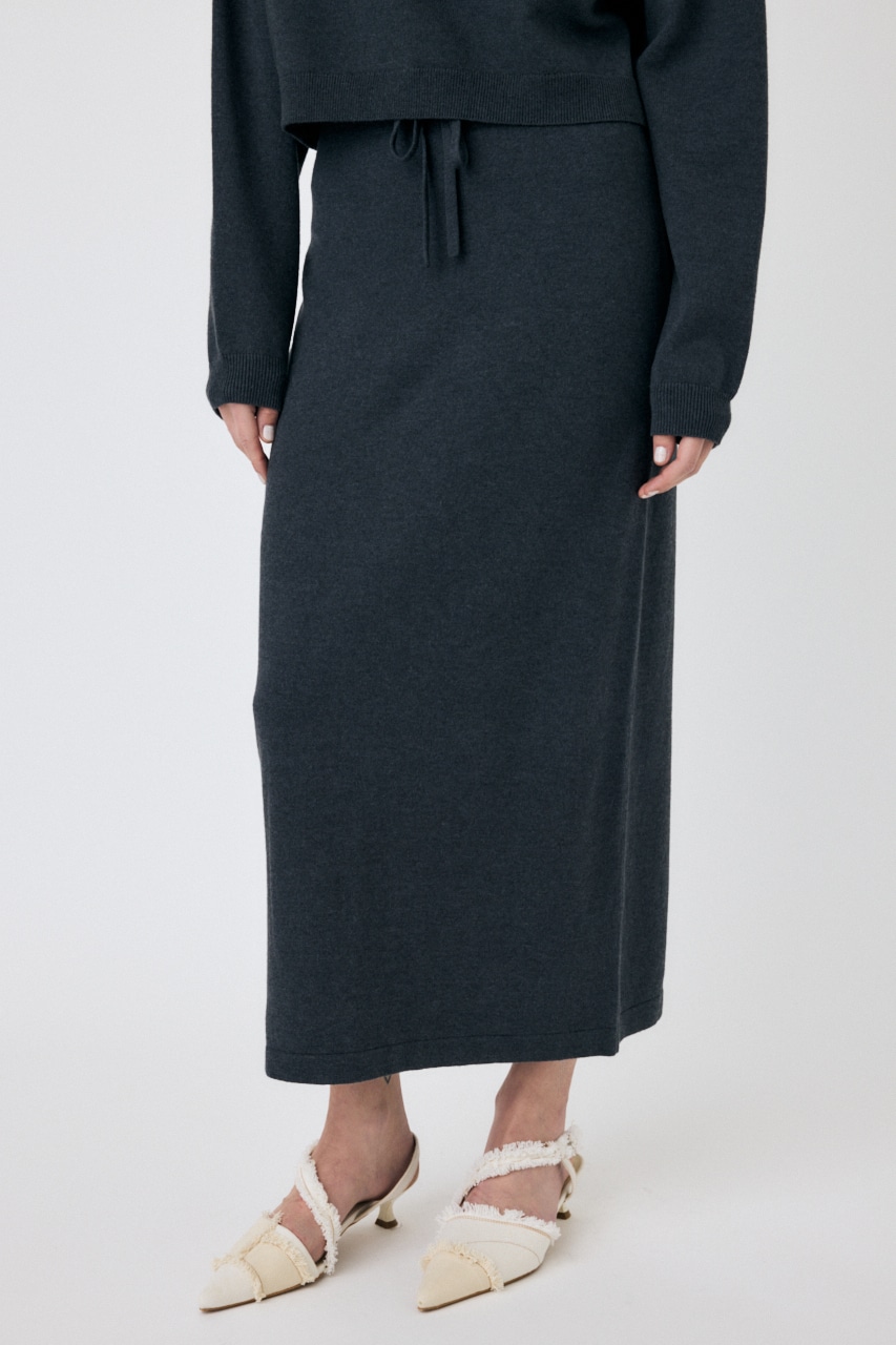 PENCIL ニットスカート C.GRY FREE