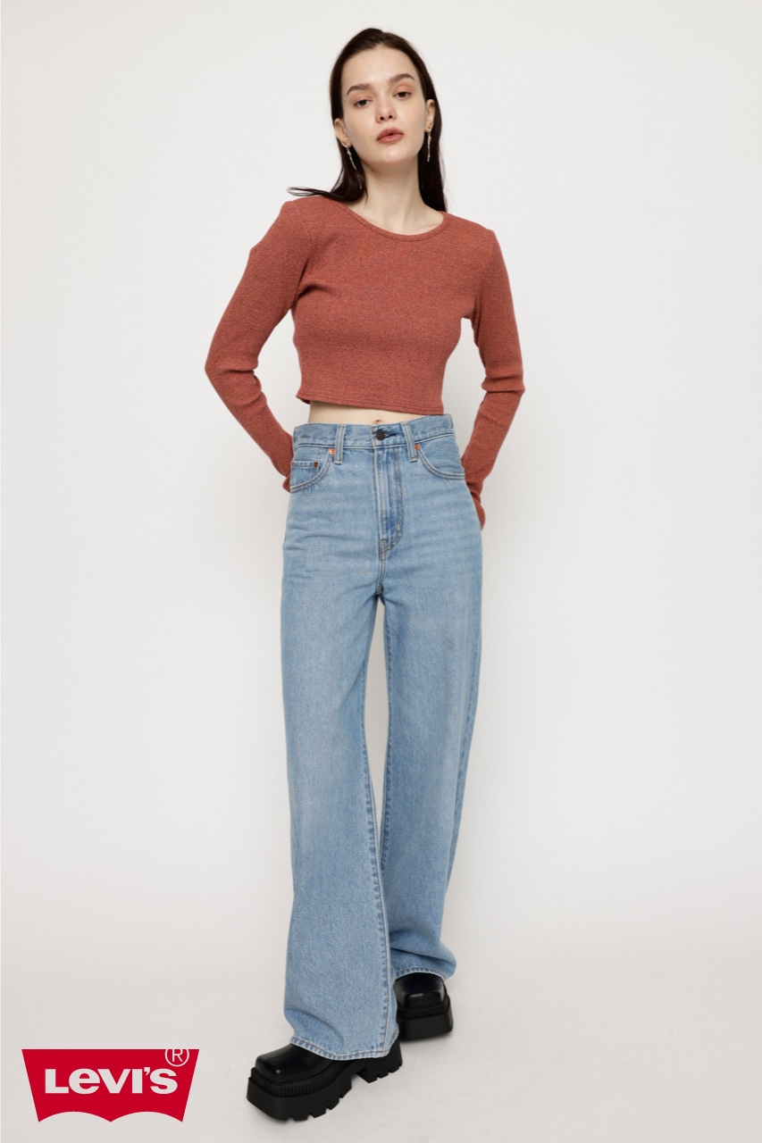 SLY | LEVI'S別注 RIBCAGE WIDE LEG (ストレート ) |SHEL'TTER WEBSTORE