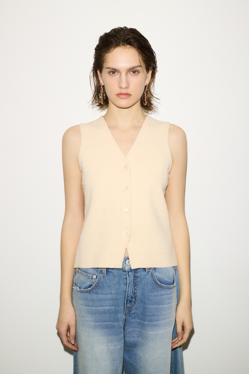 THROW by SLY | 【THROW】V／N BUTTON ベスト (ニット ) |SHEL