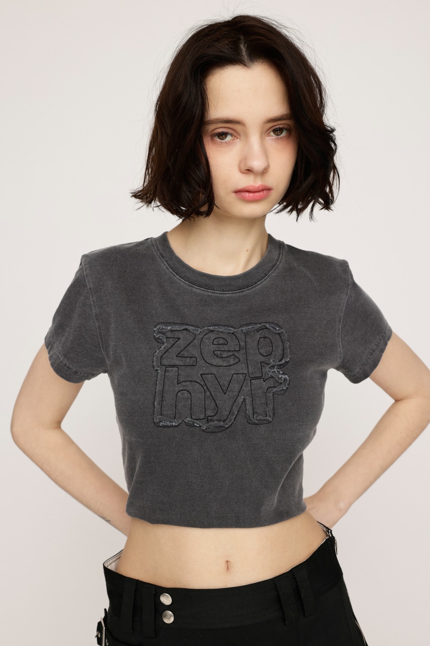 PATCH LOGO COMPACT Tシャツ L/BLK FREE