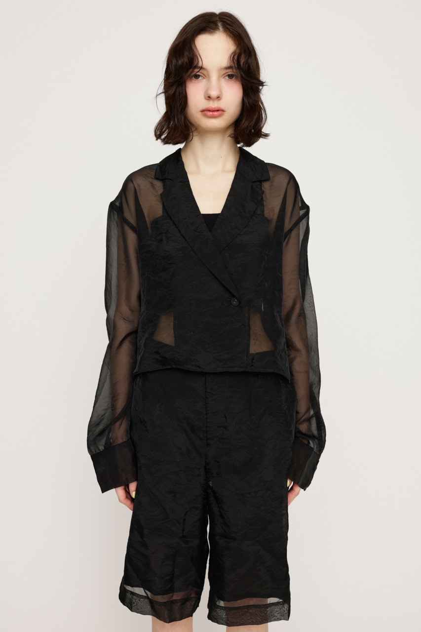 SHEER TAILOR ジャンプスーツ BLK FREE