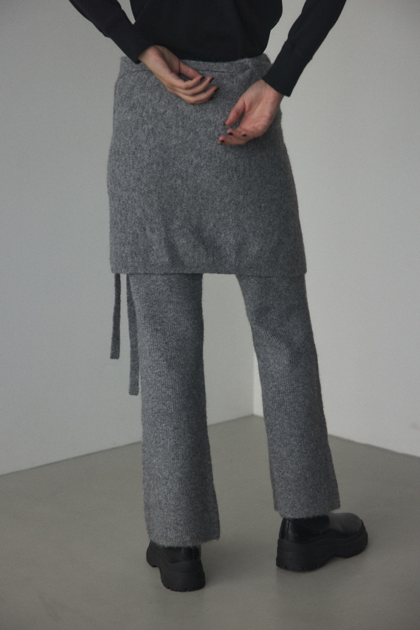 set knit pants GRY FREE