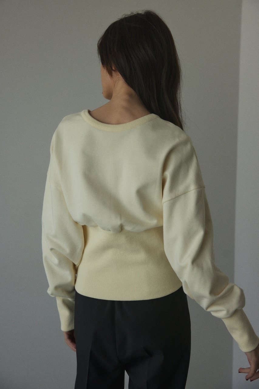 many way sweat tops O/WHT FREE