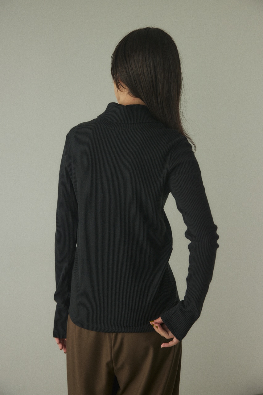 manyway turtle neck tops BLK FREE