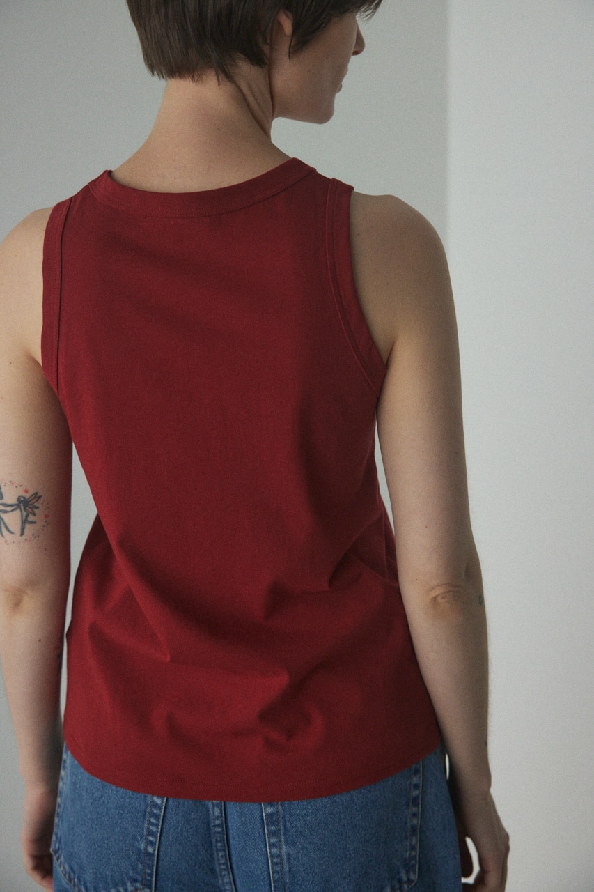 american sleeve cut tops D/RED FREE