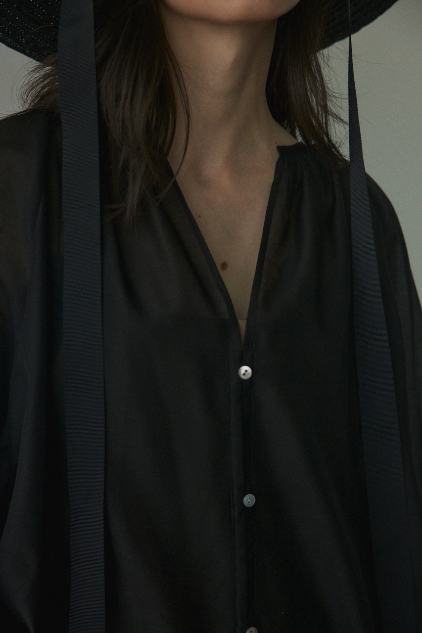 2way balloon blouse BLK FREE