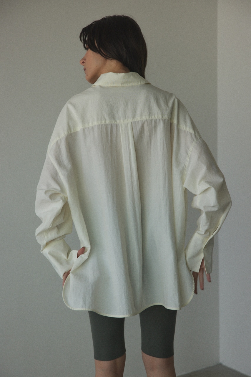nylon big shirt O/WHT FREE
