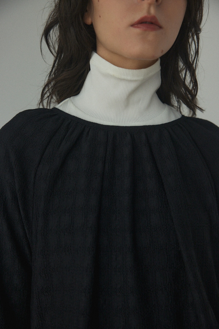 gather dress BLK FREE