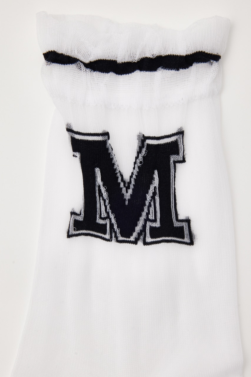 【MAISON MAVERICK PRESENTS】カレッジチュールソックス WHT FREE
