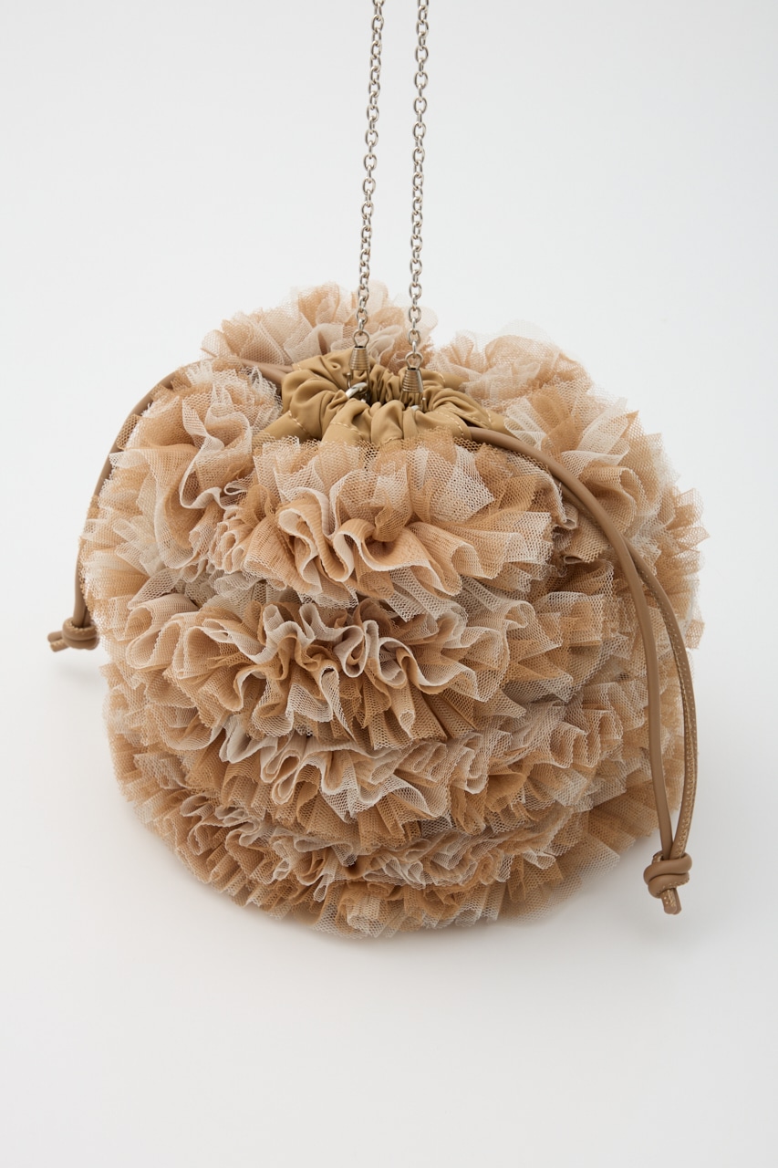 【SHEL'TTER SELECT】配色チュール2WAYドロストショルダーバッグ CAM FREE