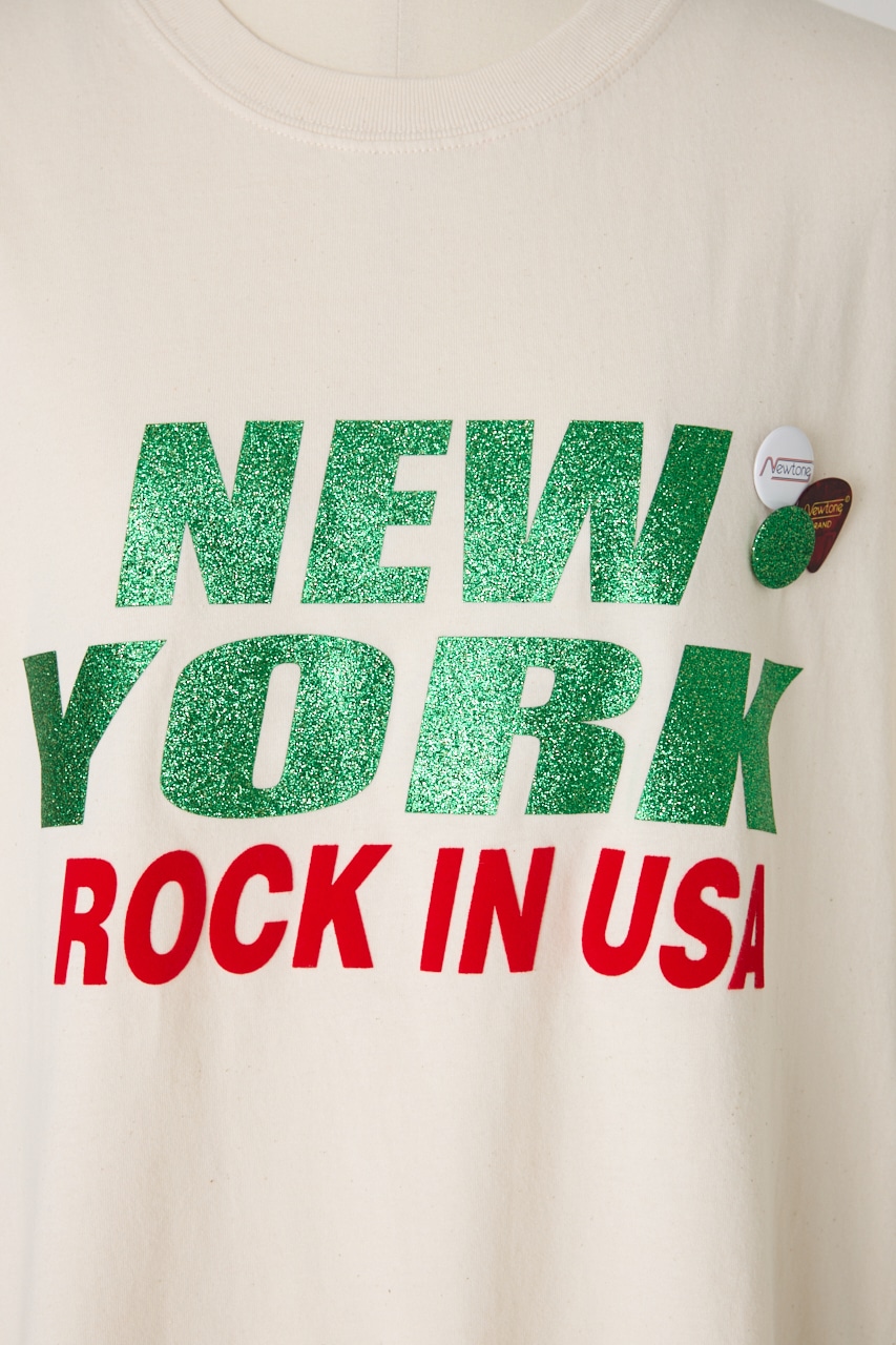 【NEWTONE】CITY SS25 Ｔシャツ O/WHT FREE