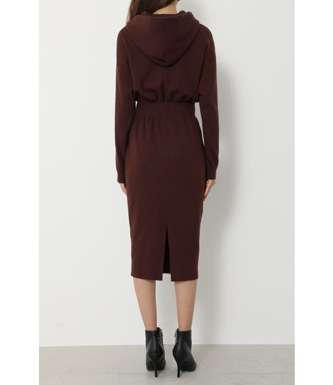 rienda | ウエストリブパーカーOP-R (ワンピース(ミニ・ミディアム  