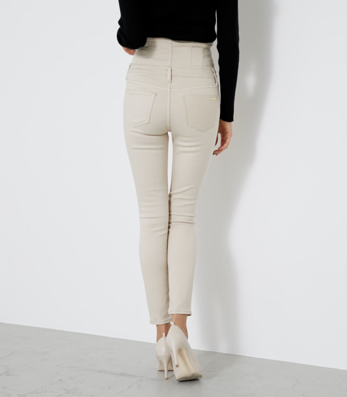 rienda | エコレザーポケットH／W DENIMスキニーPT (スキニー ) |SHEL  