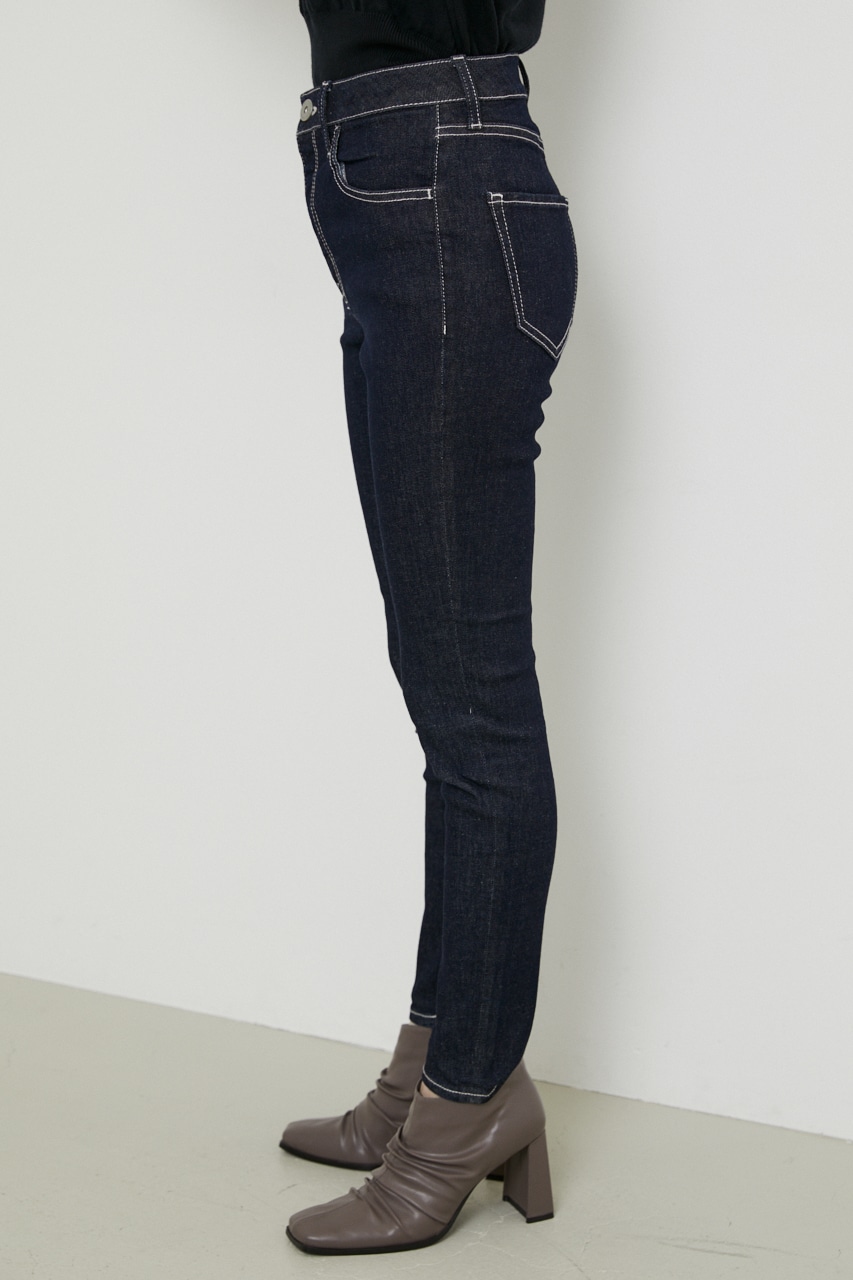 Free shape denim J／W skinny PT