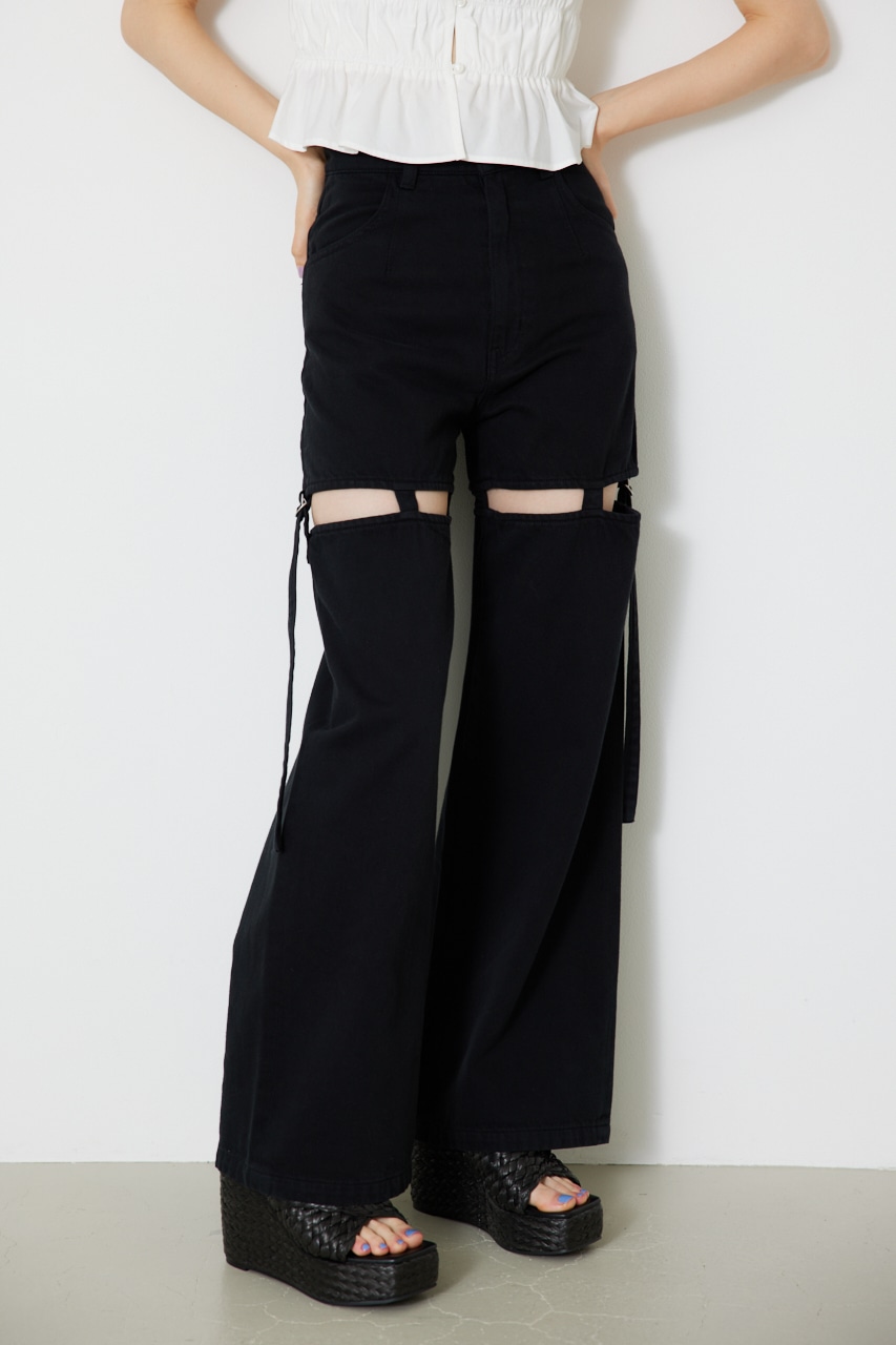 rienda | スラッシュレッグJ/W DENIM PT (その他デニム ) |SHEL 