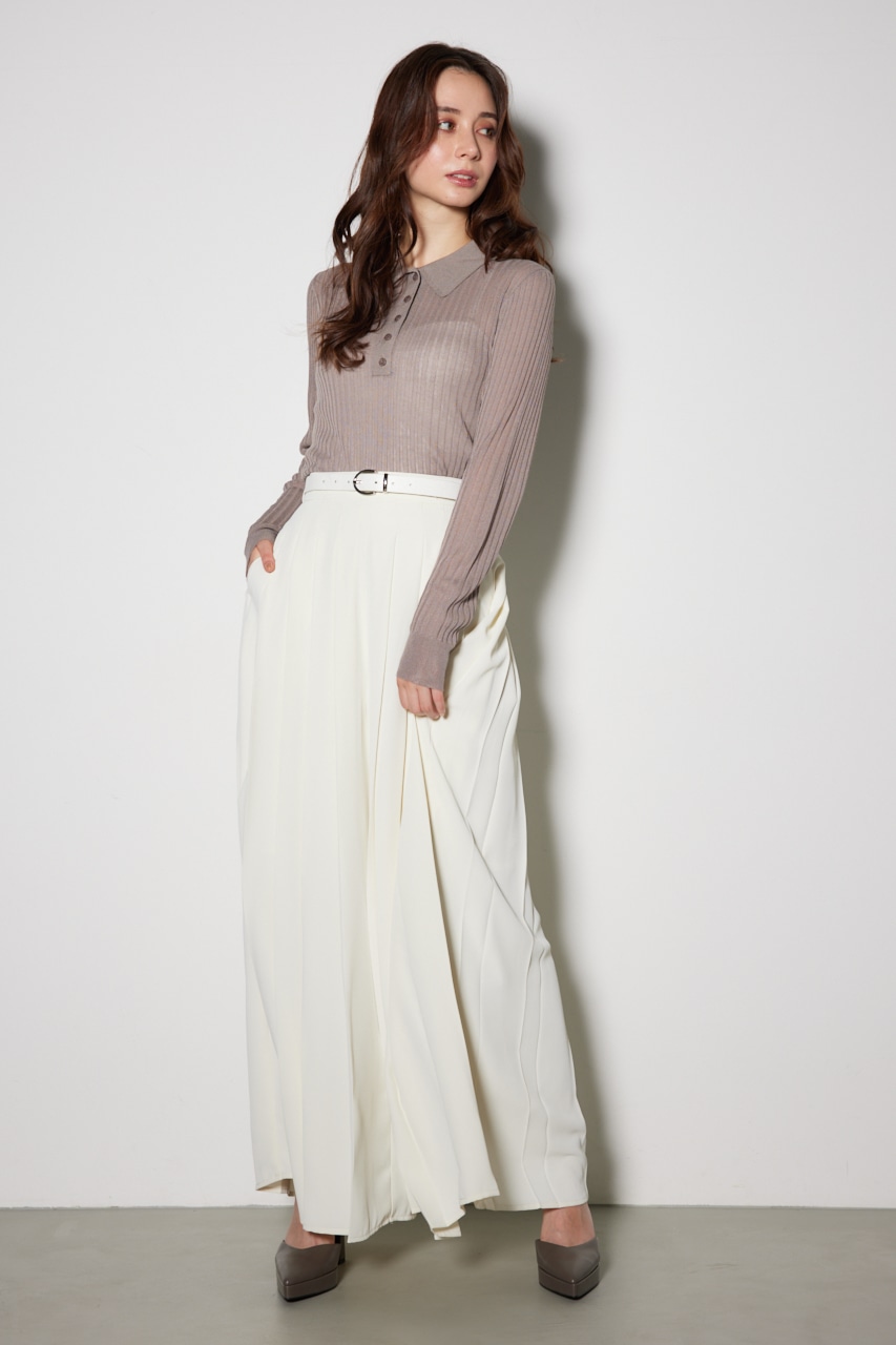 シアーポロニットトップス BRN FREE