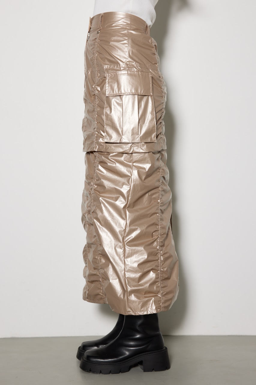 レイヤードカーゴジャストウエストスカート BRZ S