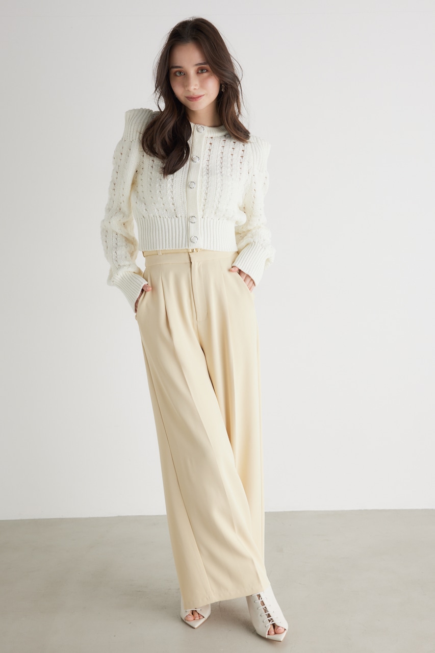 ショルダーポイントクロシェ TOP WHT FREE