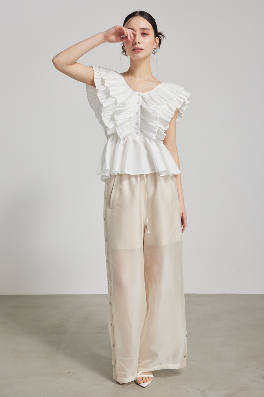 バックオープンペプラムBLS WHT FREE