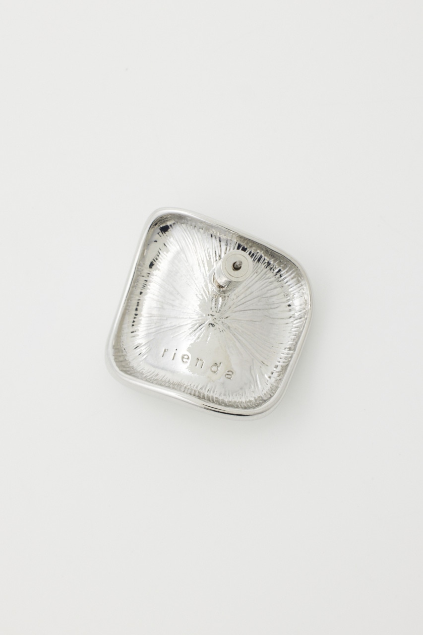 スクエアフォールドピアス SLV FREE