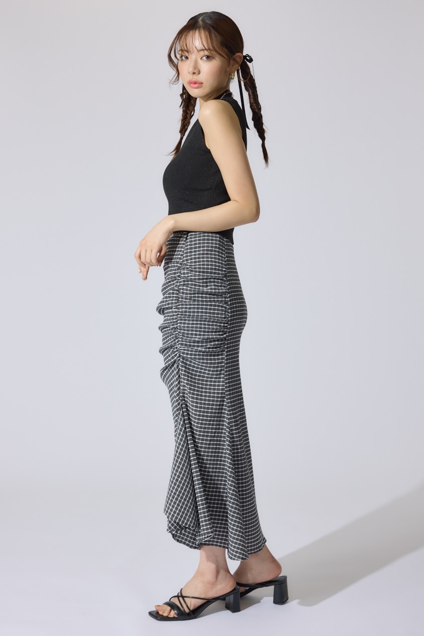 ウォッシャブルリブタンクトップ BLK M