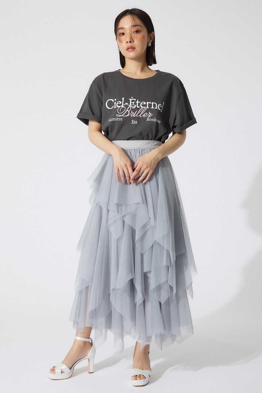 BigロゴTシャツ L/BLK FREE