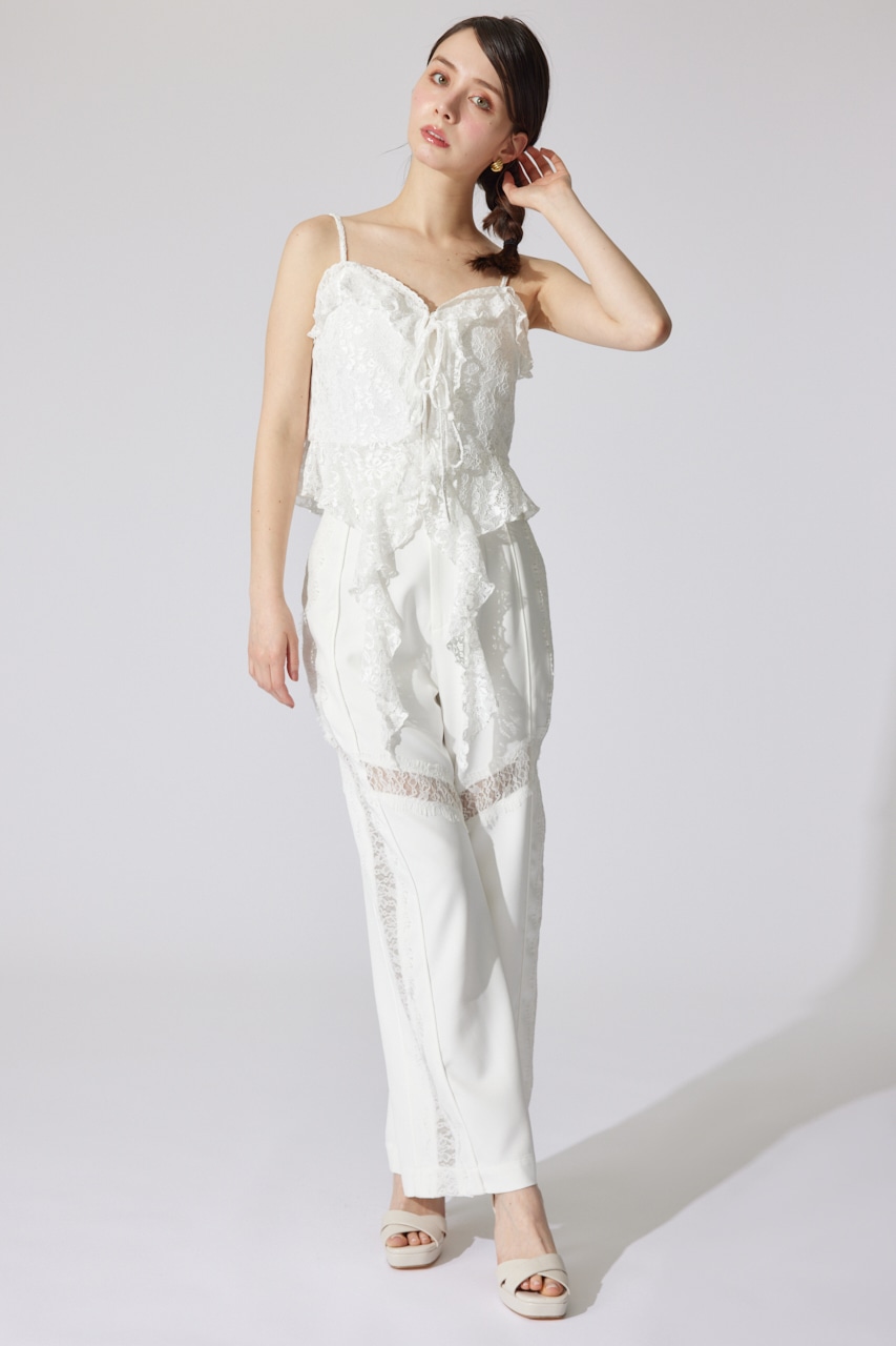 シンメトリーキャミトップス WHT S