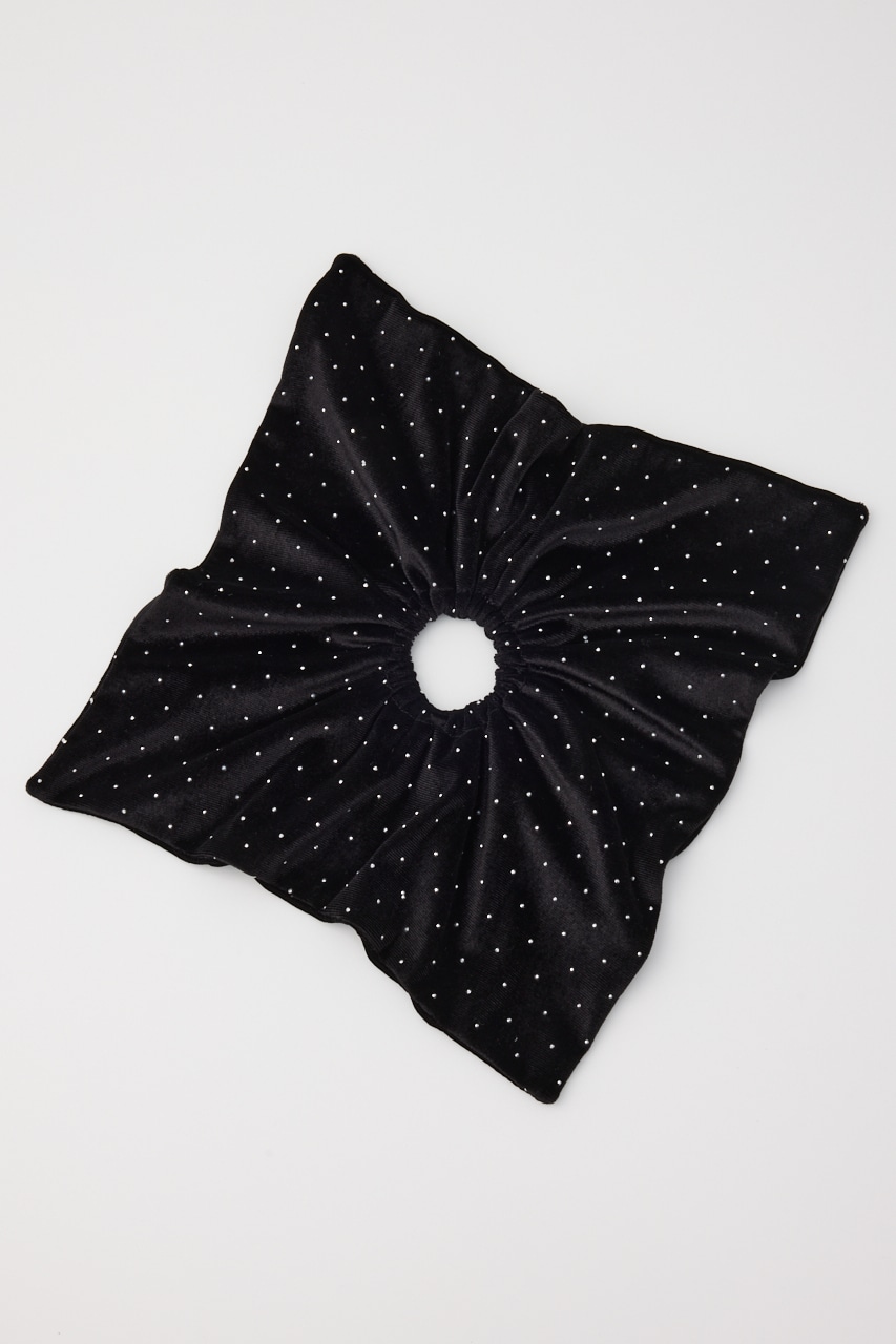 ベロアビジュービックシュシュ BLK FREE