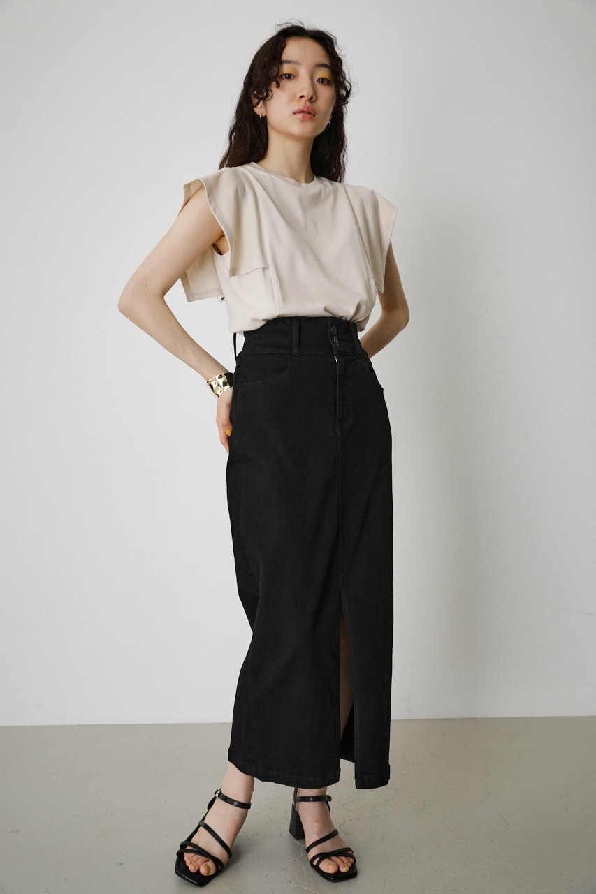 AZUL BY MOUSSY | HIGH WAIST SLIT DENIM SK 2 (スカート ) |SHEL 