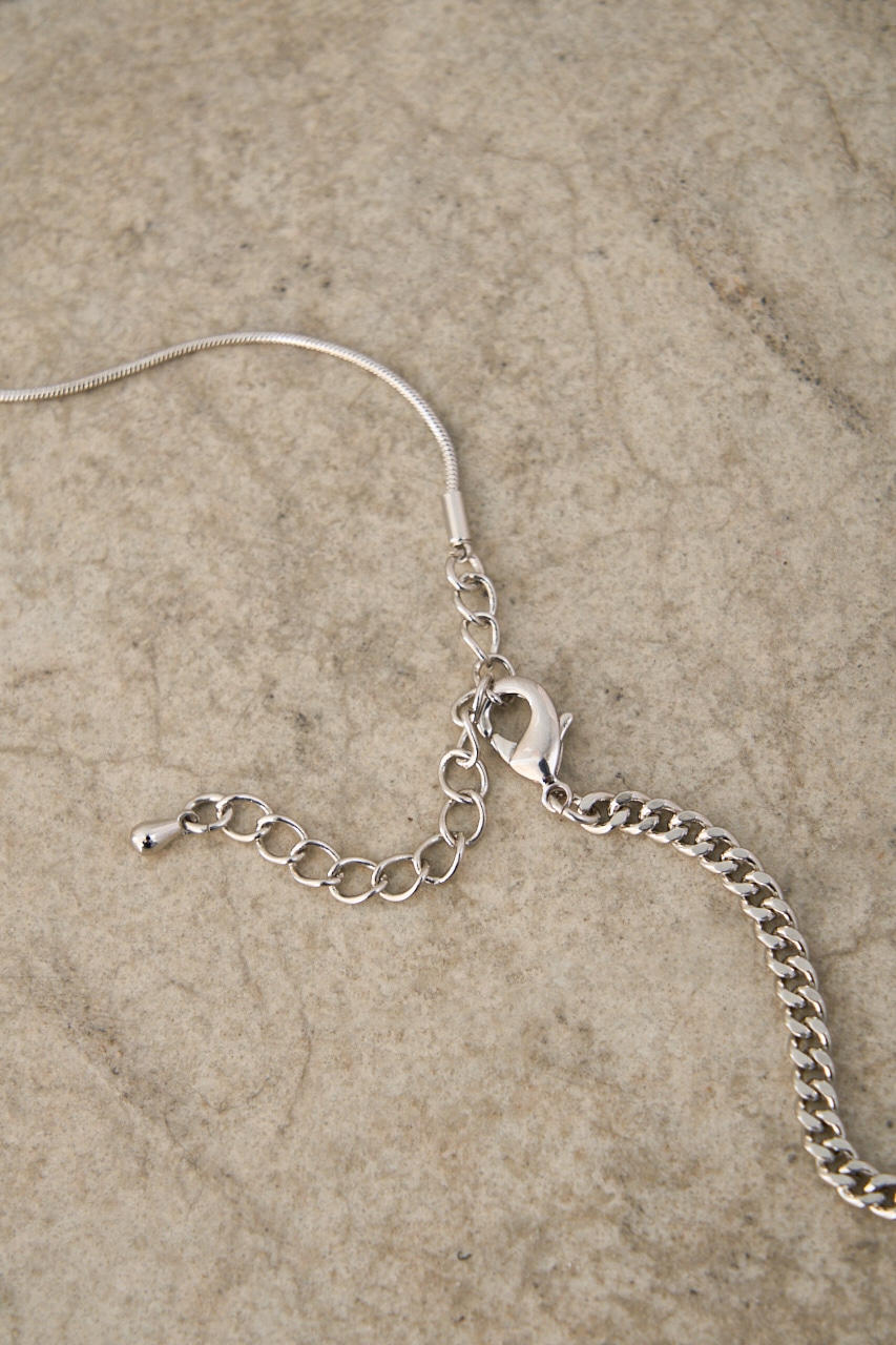 AZUL BY MOUSSY | MIXED CHAIN NECKLACE (ネックレス ) |SHEL