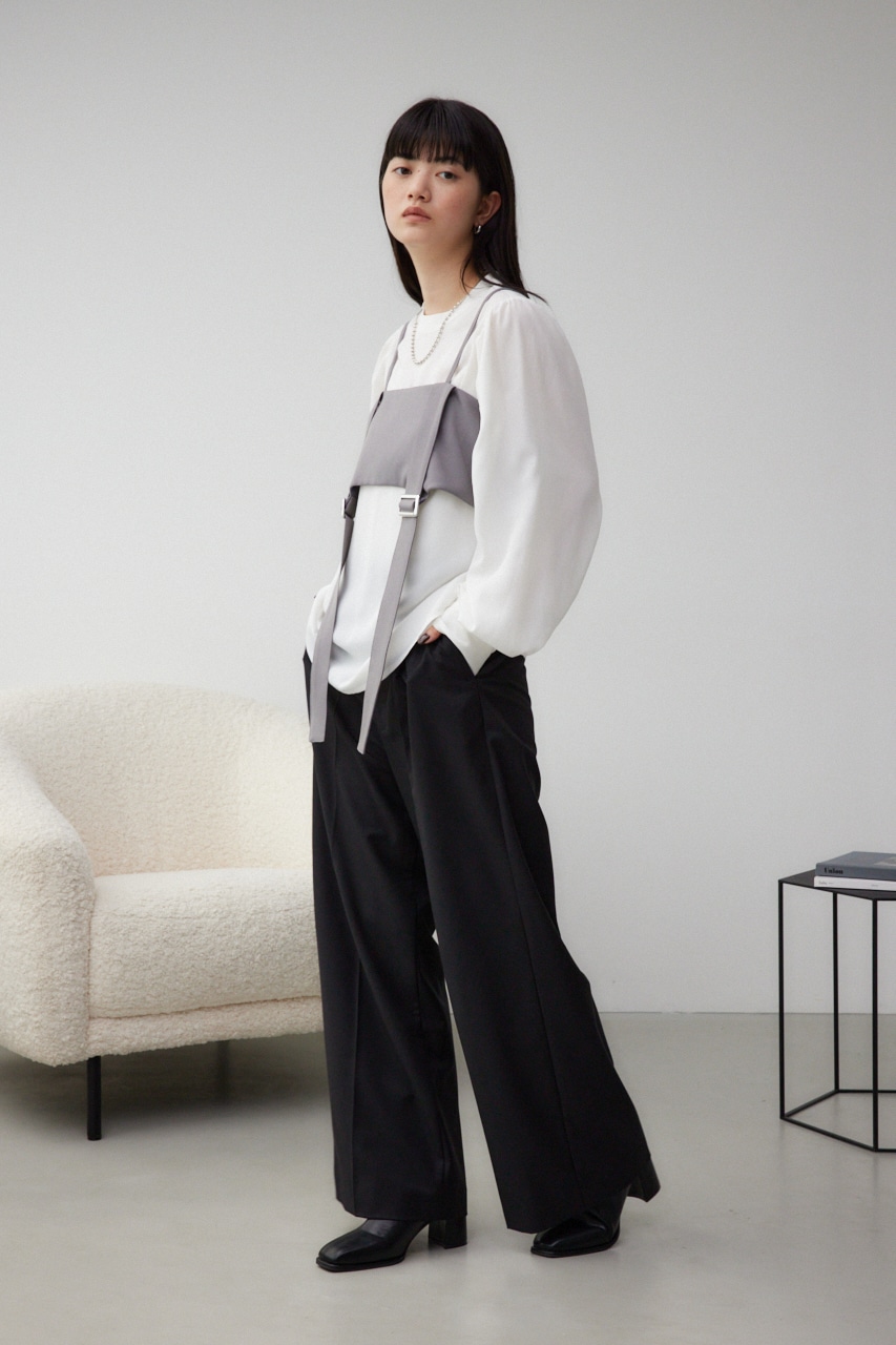 ガータービスチェレイヤードトップス GRY FREE