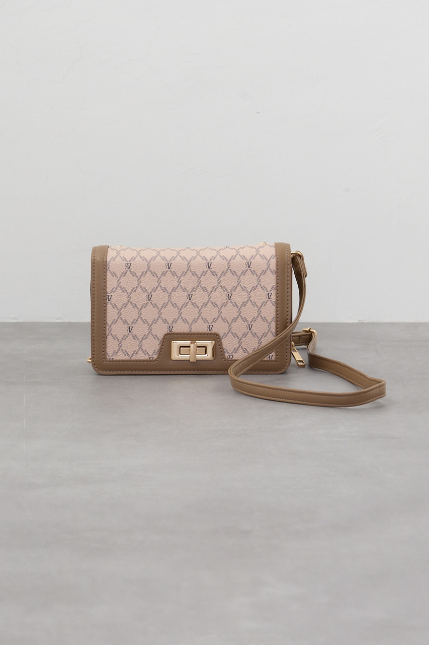 モノグラムパターンウォレットバッグ 柄BEG FREE