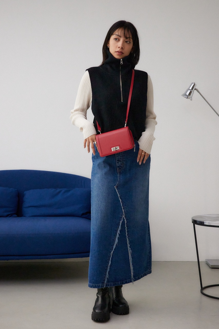 ターンロックバインディングウォレットバッグ RED FREE