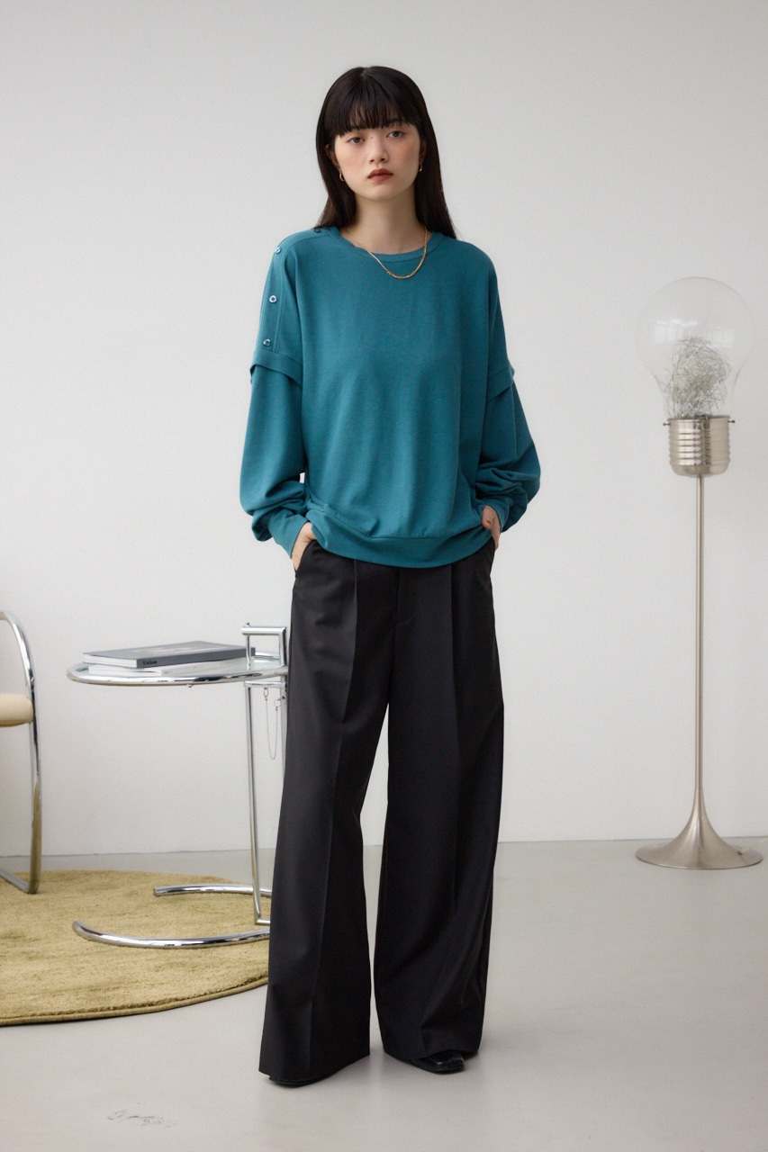 ドルマンカットトップス D/BLU FREE