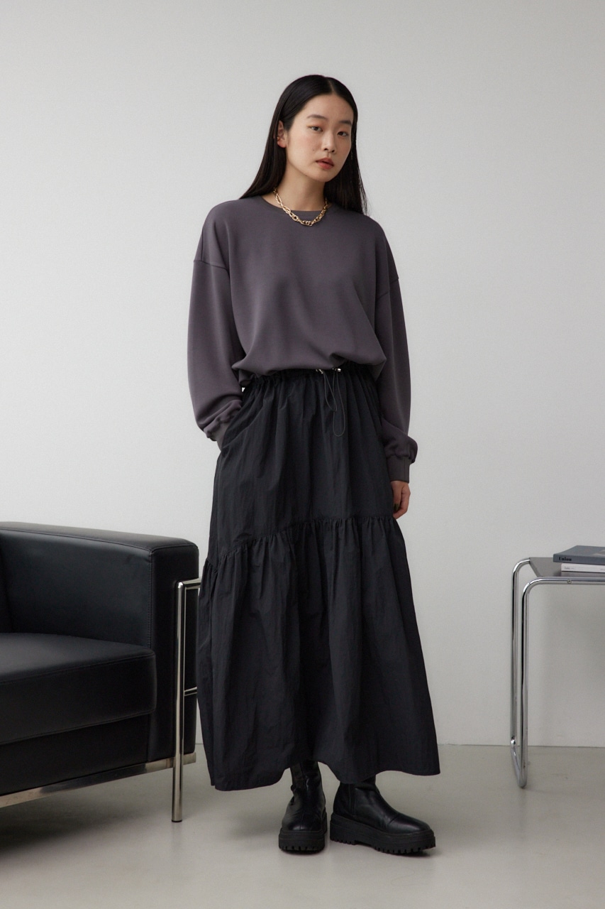 ナイロンスカートドッキングワンピース C.GRY FREE