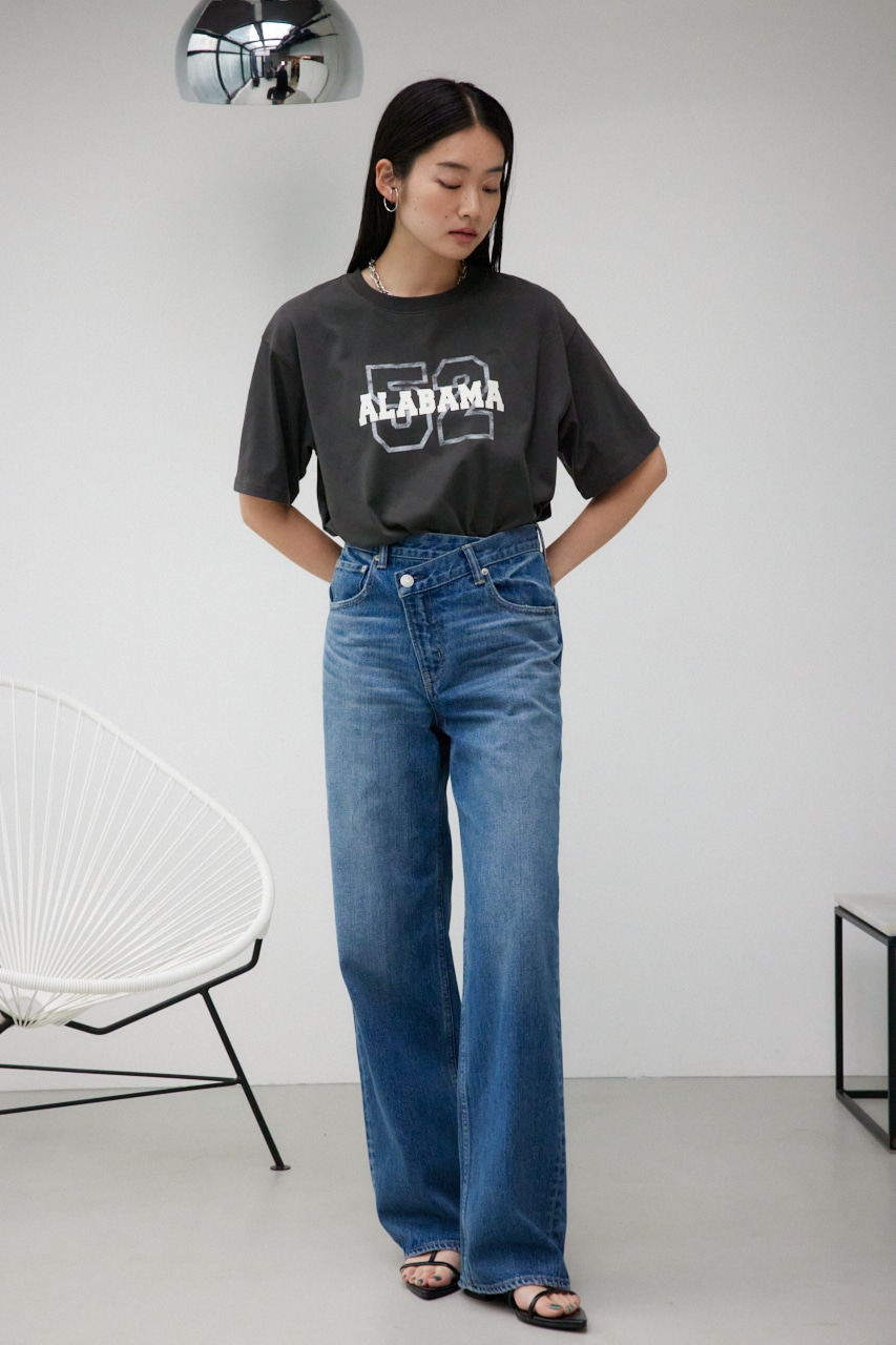 カレッジルーズTシャツ C.GRY FREE