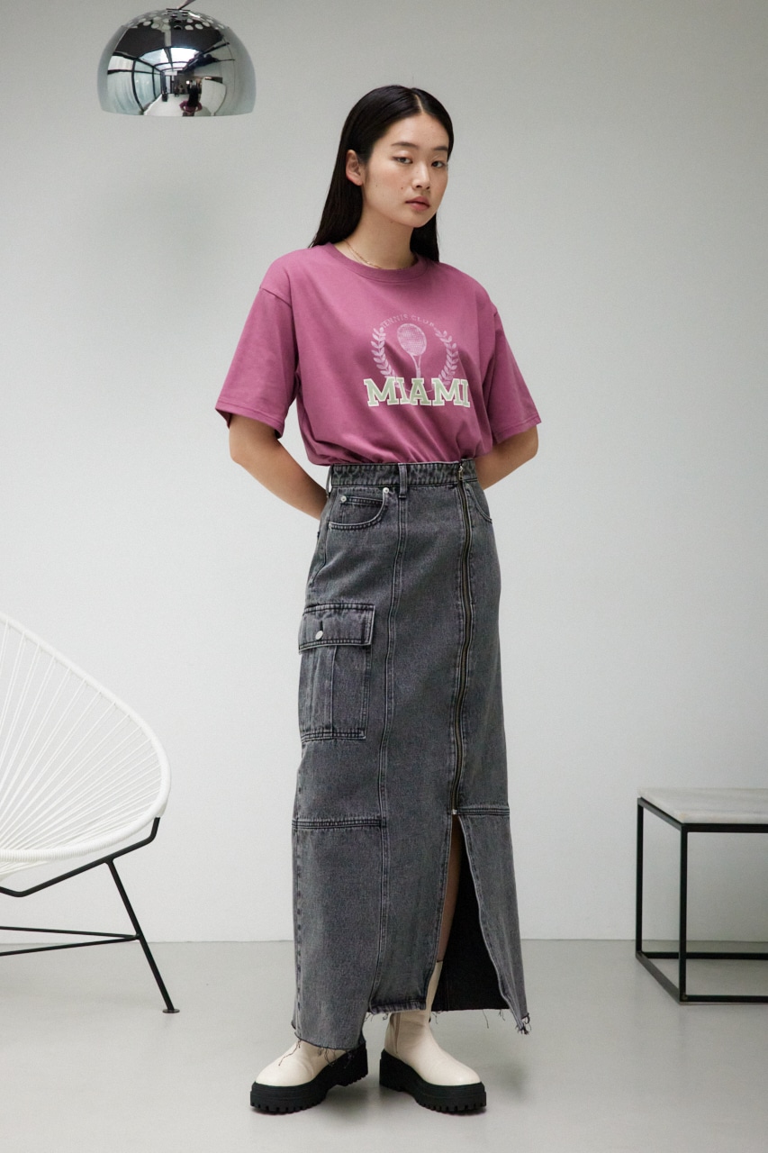 カレッジルーズTシャツ D/RED FREE