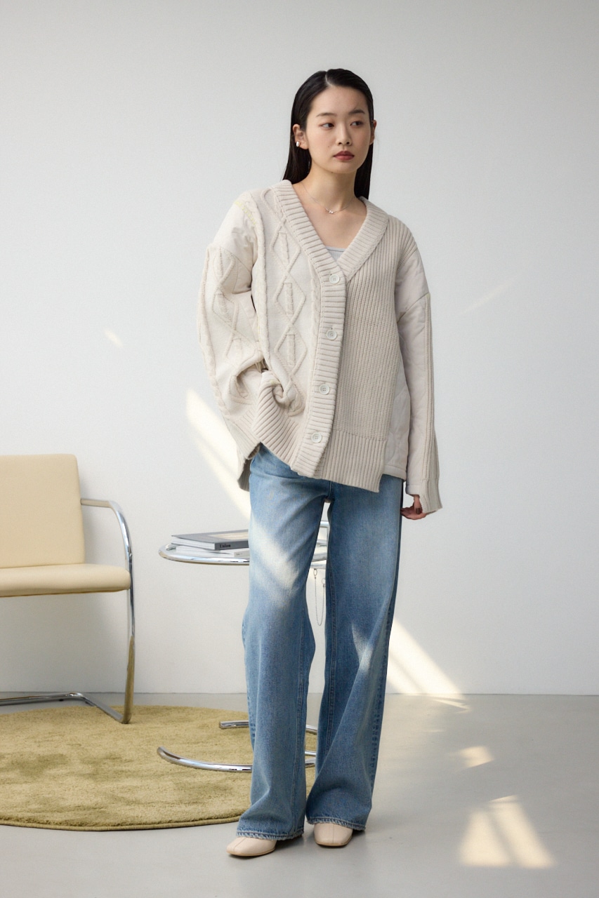 コンビネーションカーディガン IVOY FREE