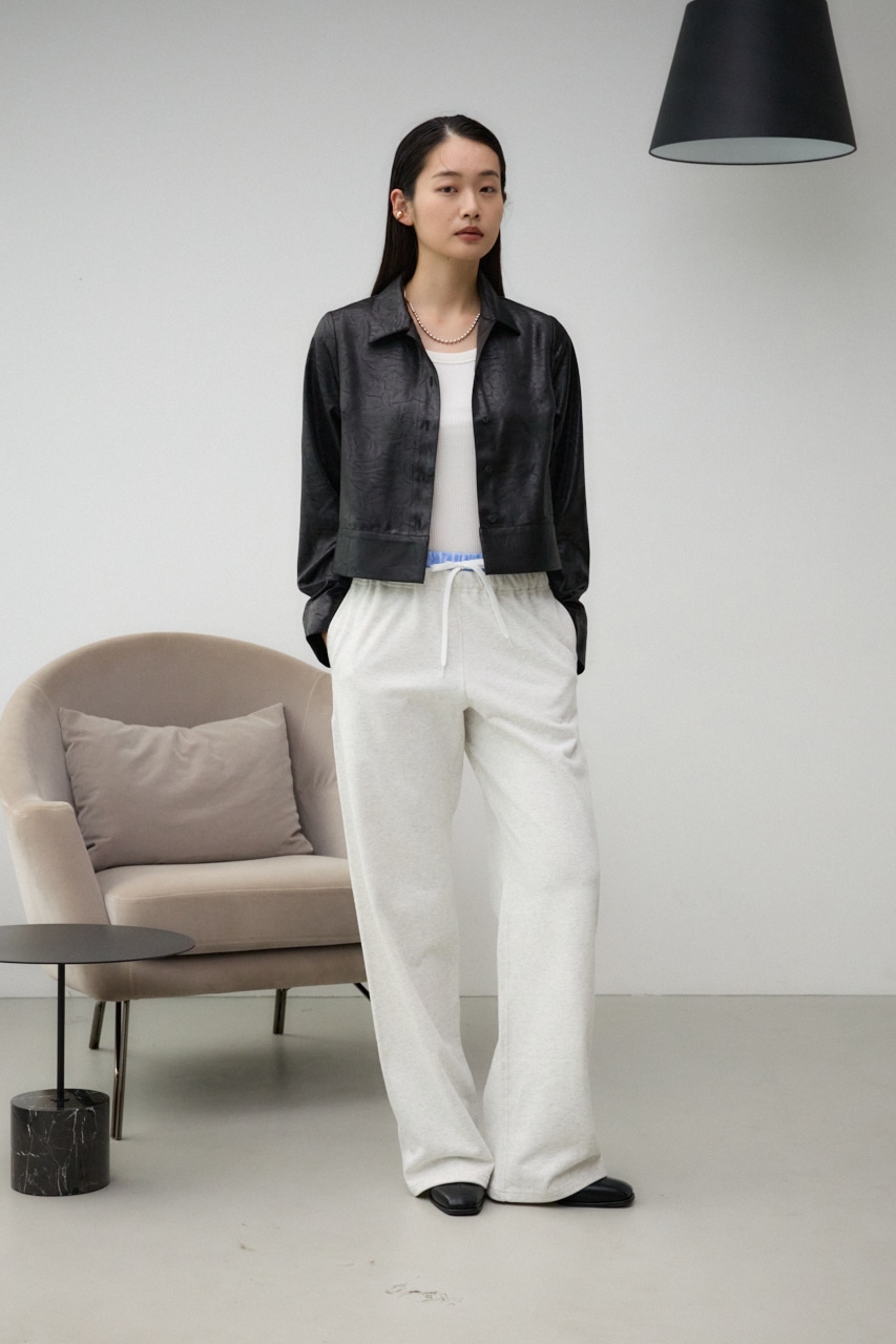 フェイクレザーシャツ BLK FREE