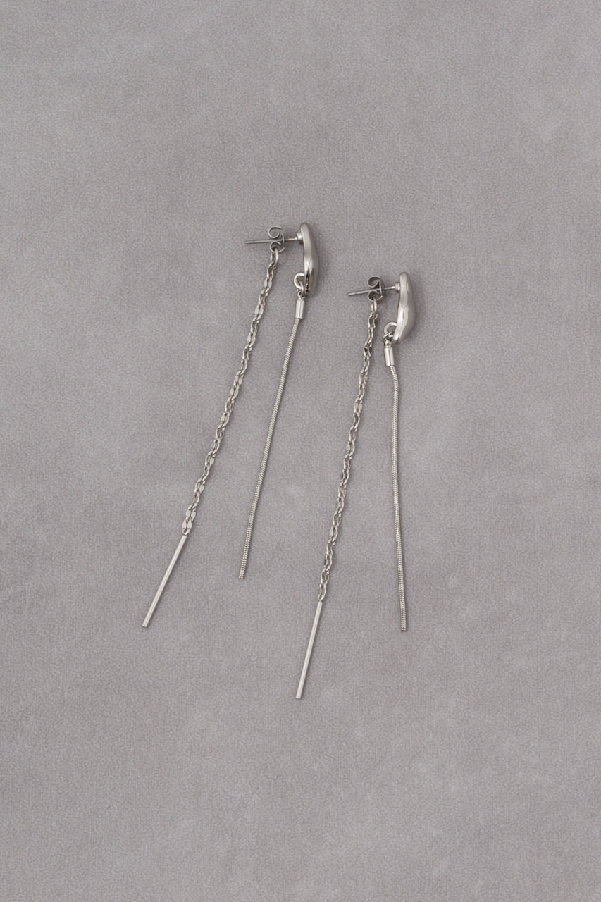 AZUL BY MOUSSY | ミックスチェーンスウィングデザインピアス