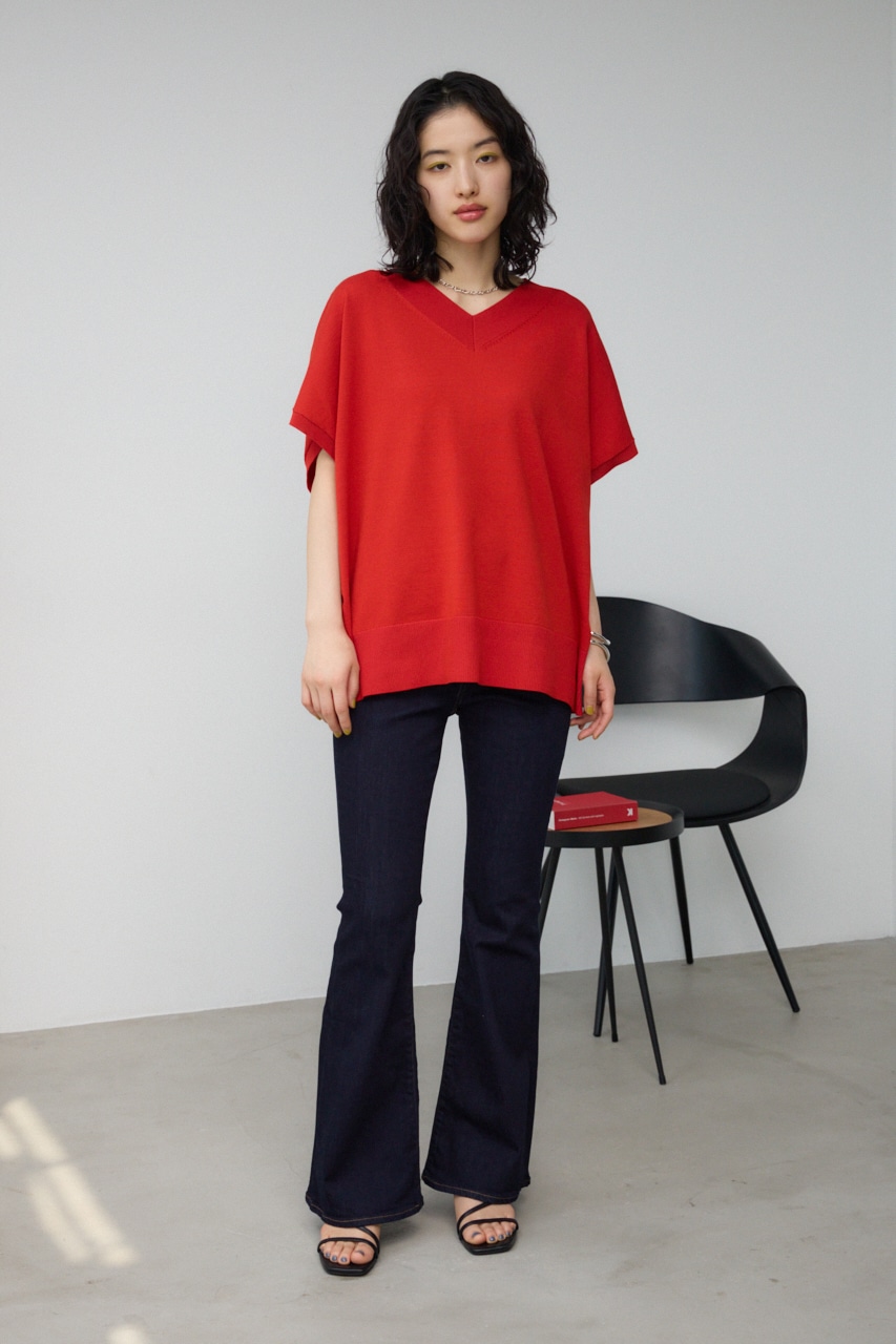 ワイドルーズニット RED FREE