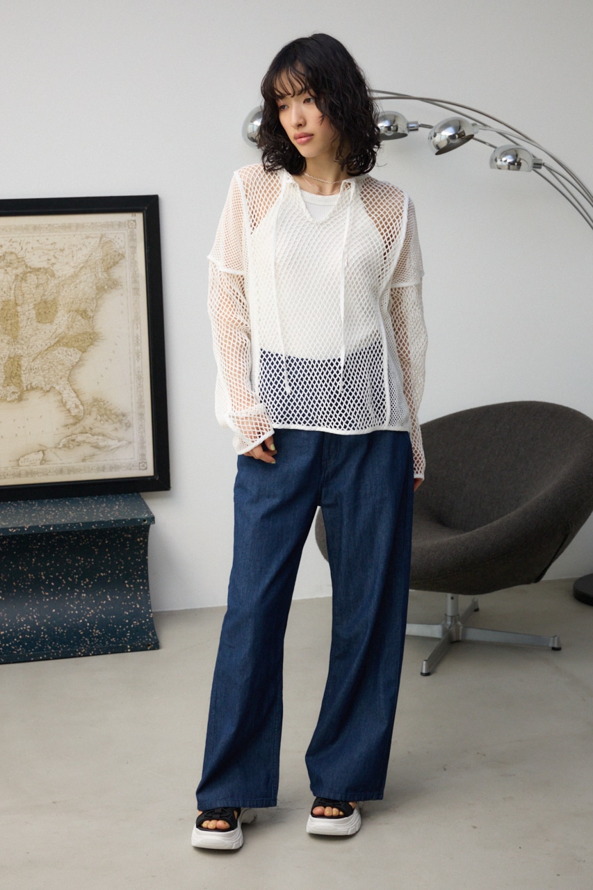 パターンメッシュプルオーバー IVOY FREE