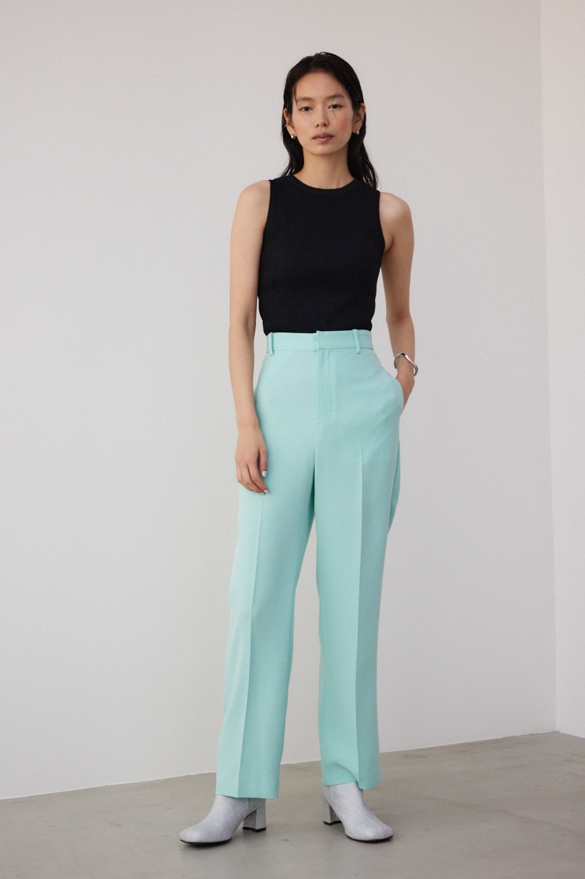 【PLUS】パッド付きニットタンク BLK FREE