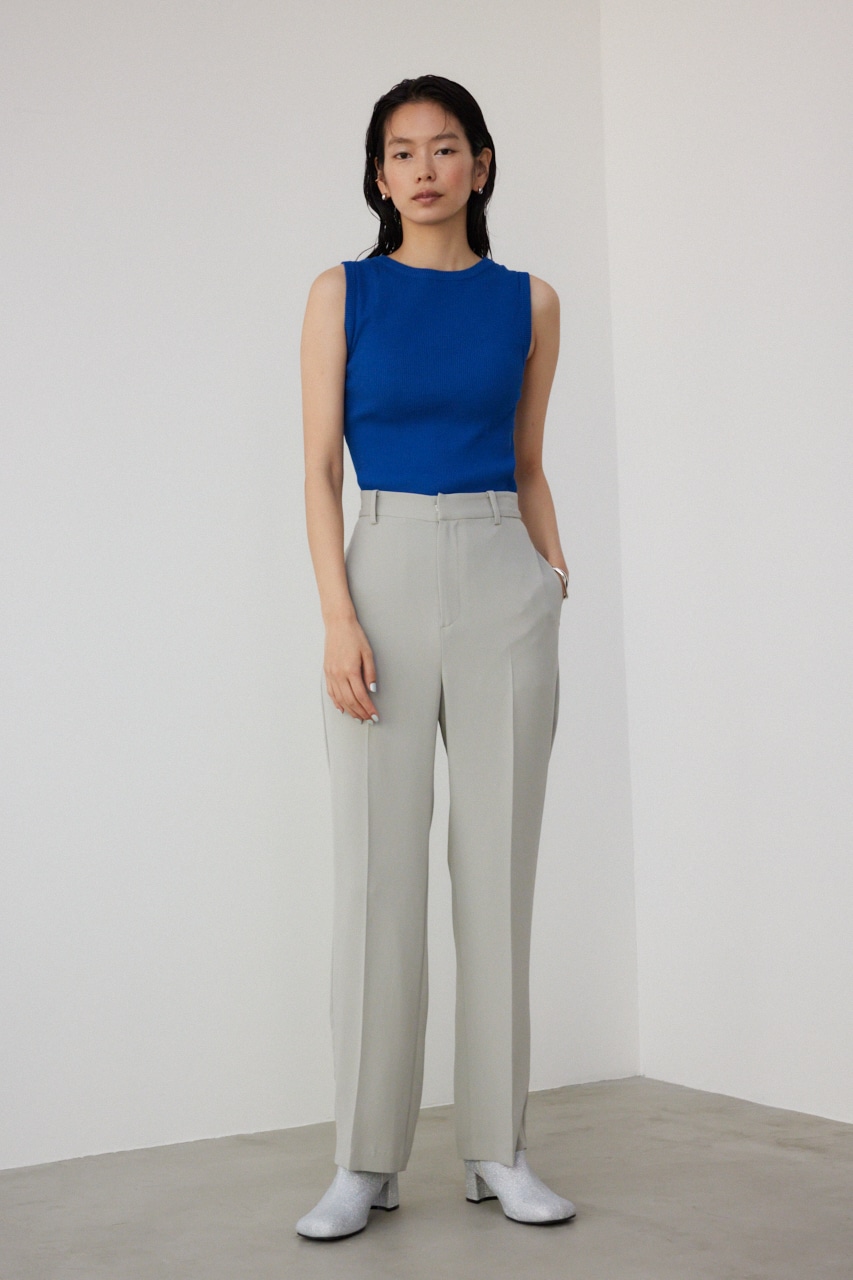 【PLUS】パッド付きニットタンク BLU FREE