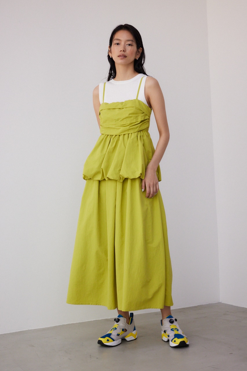 【PLUS】パッド付きニットタンク O/WHT FREE